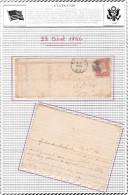 B01-377 Enveloppe Et Lettre US Postage - Envoi De New York Du 22-08-1866 De J. Scott Vers Cuba Winsor - Cartas & Documentos