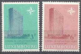 1967 Luxembourg Conseil De L'OTAN  Prifix / Mi 751-2 / Sc 452-3 / YT 702-3 Neuf Sans Charniere / MNH / Postfrisch - OTAN
