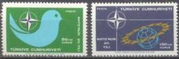 1969 Türkei 20 Jahre NATO  Is 2512-3 / Mi 2120-1 / Sc B128-9 / YT 1888-9 Postfrisch / Neuf / MNH - OTAN