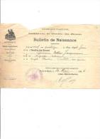 DEVILLE LES ROUEN - BULLETIN DE NAISSANCE JACQUEMIN -1926 - Birth & Baptism