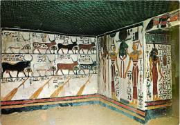 CPSM EGYPTE - LOUXOR- Vallée Des Reines : Relief Peint Dans La Tombe De Nefertari   L1220 - Luxor