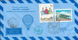 HUNGARY - 1971.Airmail Cover - Postal Service By Hot-air Balloon (Airplane,Fairy Tales) Mi2189,2418 - FDC