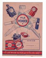 PROTEGE CAHIER PILE WONDER Verso Carte De France - Batterie