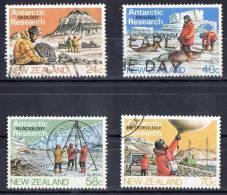 New Zealand 1984 Antarctic Geology Research Set Of 4 Used - Gebraucht