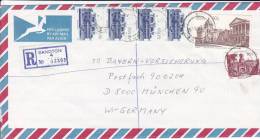 MARCOPHILIE, RSA, Lettre RECOM. SANDTON , Cover , 1986 Germany  /3398 - Lettres & Documents