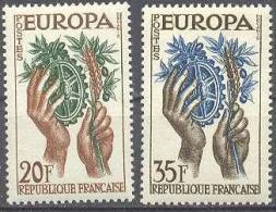 1957 France / Frankreich YT 1122-3 / Mi 1157-8 / Sc 846-7 Neuf Sans Charniere / Postfrisch / MNH - 1957