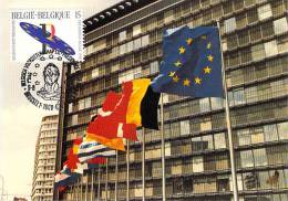 BELGIQUE CARTE MAXIMUM   NUM.YVERT  2519 CONSEIL DE LA COMMUNAUTE EUROPEENNE - 1991-2000