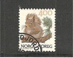 NorMi.Nr.1011 - NORWEGEN - / Eichhoernchen 1989 O - Usados