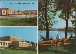 AK Strausberg, Kaufhalle Strausberg Nord, Klub Am See, Straus-See, Beschr, 1976 - Strausberg