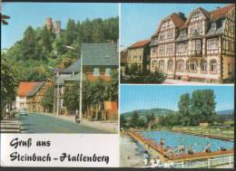 AK Steinbach-Hallenberg, Schwimmbad, FDGB-Heim Fortschritt, Hallenburg, Gel,1972 - Steinbach-Hallenberg