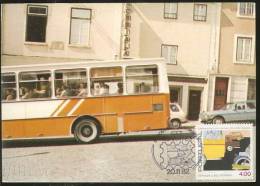 Portugal Carte Maximum Autocar Abrantes 1982 Maxicard Bus - Bus