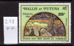 WALLIS Et FUTUNA 1980    Poste Yvert    N° 258   Neuf  Sans  Charnière Cote 1,80 €uros - Neufs