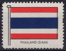 THAILAND SIAM  - FLAG FLAGS / Cinderella Label Vignette - MNH - Siam