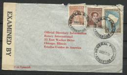 Argentina 1942 Cover To USA Censored - Briefe U. Dokumente