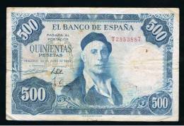 BILLETE ESPAÑA -   500 Pesetas 1954 - Otros & Sin Clasificación