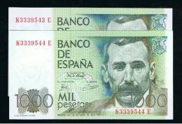 BILLETE ESPAÑA -  1000 Pesetas 1979  PAREJA  SC - Otros & Sin Clasificación