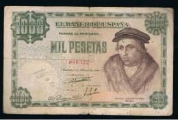 BILLETE ESPAÑA -  1000   Pesetas 1946 - Otros & Sin Clasificación