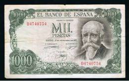 BILLETE ESPAÑA -  1000 Pesetas 1971 - Otros & Sin Clasificación