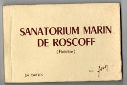 ROSCOFF (29) Rare Carnet Complet De 24 Cpsm Sanatorium Marin Dont Belles Animations - Roscoff