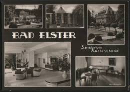 AK Bad Elster, Sanatorium Sachsenhof, Empfang, Musikraum, Gel, 1966 - Bad Elster