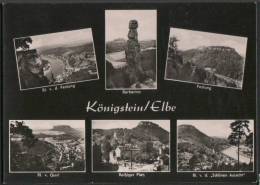 AK Königstein, Barbarine, Reißiger Platz, Gel, 1962 - Koenigstein (Saechs. Schw.)