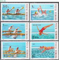 ROMANIA, 1983, Water Sports, MNH (**), Sc/Mi 3144-49 / 3972-77 - Nuevos