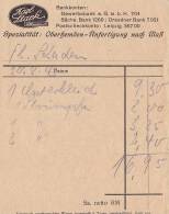 PLAUEN   -  2 X RECHNUNG  --  1943 - 1900 – 1949