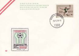 AUSTRIA 1978 COVER WITH POSTMARK /ZX/ - 1978 – Argentine