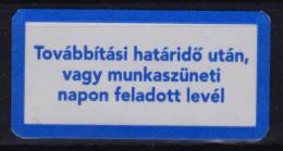 "DELAYED PRIORITY LETTER" Label - 2010´s Hungary, Ungarn, Hongrie - Used - Viñetas De Franqueo [ATM]