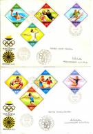 HUNGARY - 1972.FDC Set II.- 20th Olympic Games,Munich / Sport Mi 2773-2780 With Cancel:Olympic Flame At Röszke - FDC