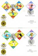 HUNGARY - 1972.FDC Set II.- 20th Olympic Games,Munich / Sport Mi 2773-2780 With Cancel:Olympic Flame At Szeged - FDC