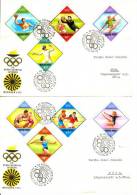 HUNGARY - 1972.FDC Set II.- 20th Olympic Games,Munich / Sport Mi 2773-2780 With Cancel:Olympic Flame At Kecskemét - FDC