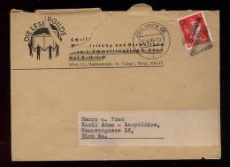 Österreich 1945 Mi# 662 Aufdruck 8Pf Brief Dreieck Kleksstempel - Briefe U. Dokumente