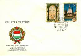 HUNGARY - 1972.FDC Set - Constitution Of 1949. I./Parliament - FDC
