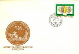 HUNGARY - 1972.FDC II.- Georgikon At Keszthely,1st Scientific Agricultural Academy - FDC