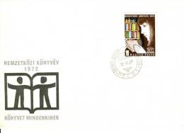 HUNGARY - 1972.FDC - International Book Year   Mi 2759. - FDC