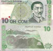 Kyrgyzstan P14, 10 Som, Kassim / Mountains -$4CV - Kirgizïe