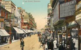 Swansea High Street Tram 1905 Postcard - Glamorgan