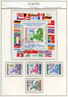 Madrid Konferenz KSZE 1983 Taube Bulgarien 3218/1 Plus Block 137 O 33€ Europa Landkarte Flag Bloc Map Sheet Bf BULGARIA - Otros & Sin Clasificación