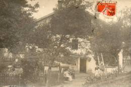 Eloyes Carte Photo Rare MR CADET ET SA FAMILLE AU CROC - Pouxeux Eloyes