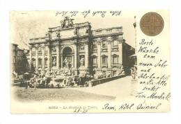 ROMA - FONTANA DI TREVI - ANNO SANTO 1900  -FP.- VIAGGIATA     *(laz1915) - Fontana Di Trevi