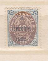 ANTILLES DANOISES N° 22 8C S 10C  T¨P DE 1873/1879 PETITES TRACES DE CHARNIERE NEUF SANS CHARNIERE - Danemark (Antilles)