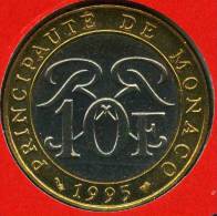 Monaco 10 Francs 1995 BU GAD 160 KM 163 - 1960-2001 Francos Nuevos