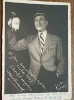 Frans COURTEL Toneelspeler - Regisseur Anno 31 Mei 1947 ( Studio Smans ) Gehandtekend ( Zie Foto Voor Details ) !! - Signed Photographs