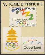 SAO TOME AND PRINCIPE 1994 Olympic Games Sydney - Verano 2000: Sydney