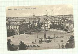 ROMA -PIAZZA DEL POPOLO E PANORAMA DAL PINCIO - ANNULLO SALSOMAGGIORE - FP - VIAGGIATA 1927 *(laz1930) - Lugares Y Plazas