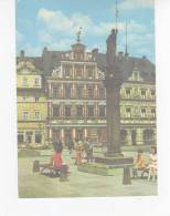 CPSM-ALLEMAGNE DE L'EST-ERFURT-GILDEHAUS-ANIMEE-PERSONNAGES ET ENFANTS-2 TIMBRES - Erfurt