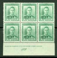 New Zealand: 1938/44   KGVI SG606    1d   Green [imprint Block - 109]     MH - Ongebruikt