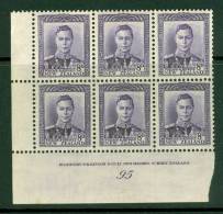 New Zealand: 1947/52   KGVI SG684    8d   [imprint Block - 95]     MH - Neufs