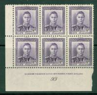 New Zealand: 1947/52   KGVI SG684    8d   [imprint Block - 93]     MH - Ongebruikt